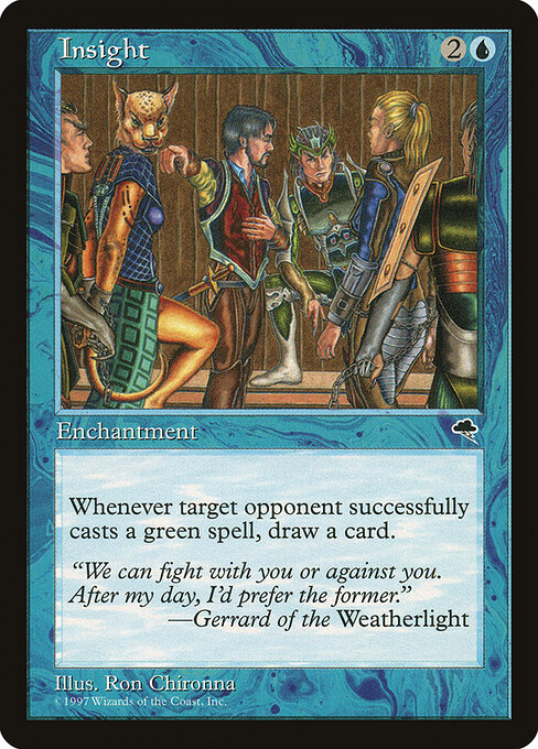 Perspicacité (Insight) - Classic Sixth Edition (#75) - Illustrated by Ron Chironna - Magic: The Gathering Card