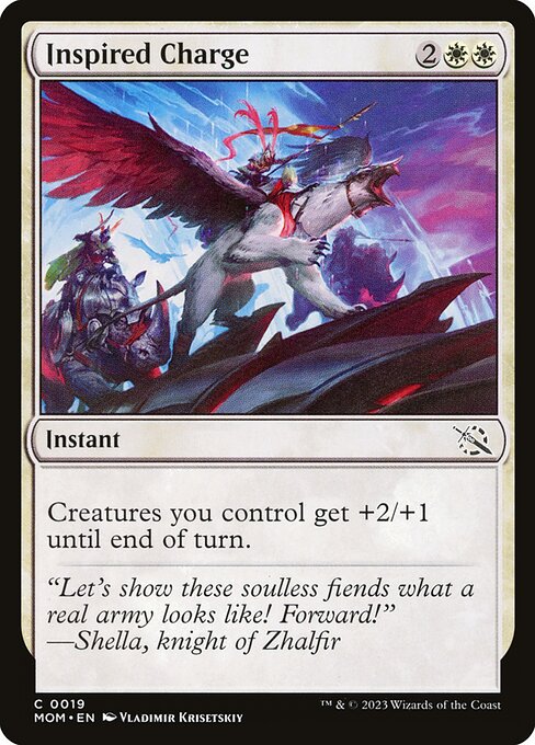 Inspired Charge - March of the Machine Magic card