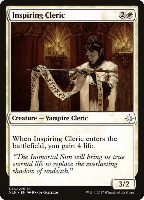 Inspiring Cleric - Ixalan Magic card