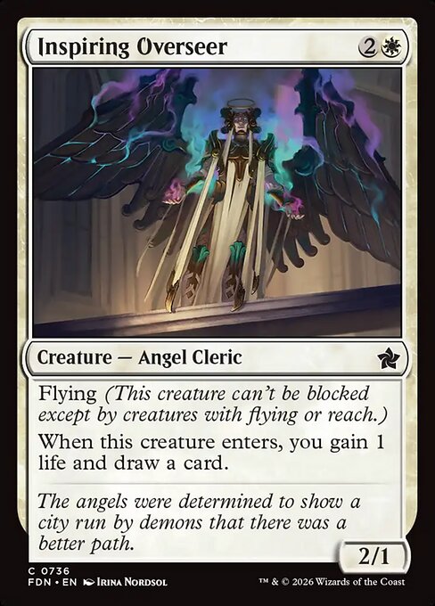 Inspiring Overseer - Foundations Magic card