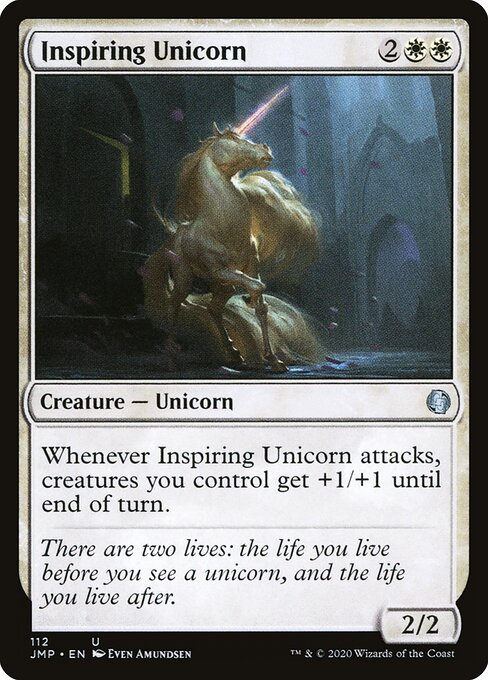 Inspiring Unicorn - Jumpstart Magic card