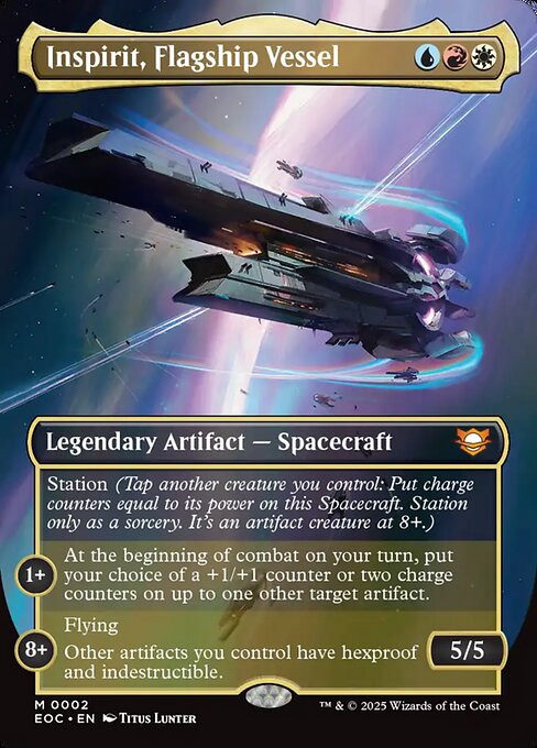 Inspirit, Flagship Vessel - Edge of Eternities Commander Magic card