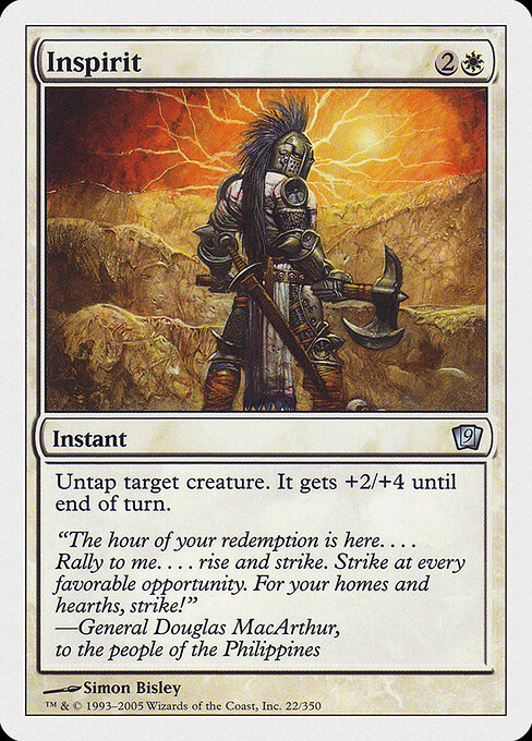 Inspirit - Ninth Edition Magic card