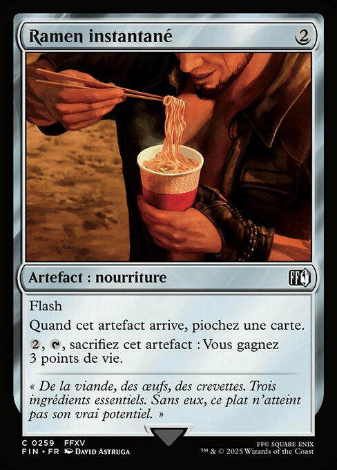 Ramen instantané (Instant Ramen) - Final Fantasy (#259) - Illustrated by David Astruga - Magic: The Gathering Card