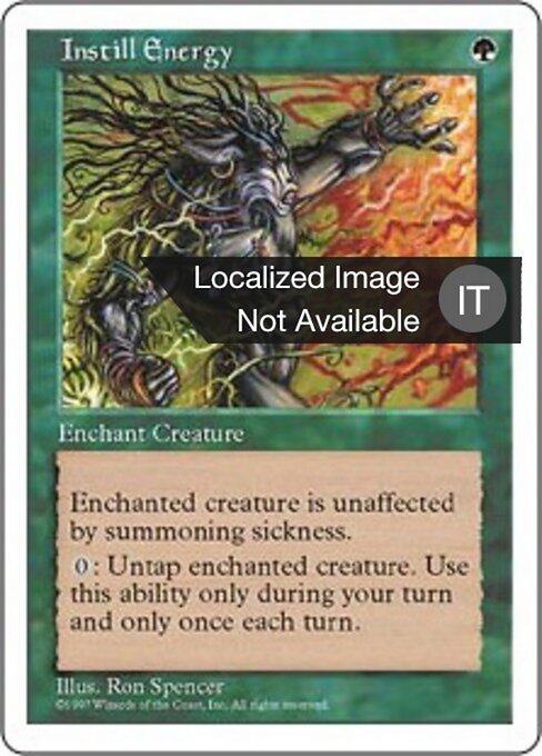 Instill Energy - Masters Edition IV (#157) - Illustrated by Dameon Willich - Magic: The Gathering Card