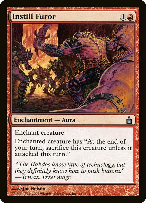 Instill Furor - Ravnica: City of Guilds Magic card