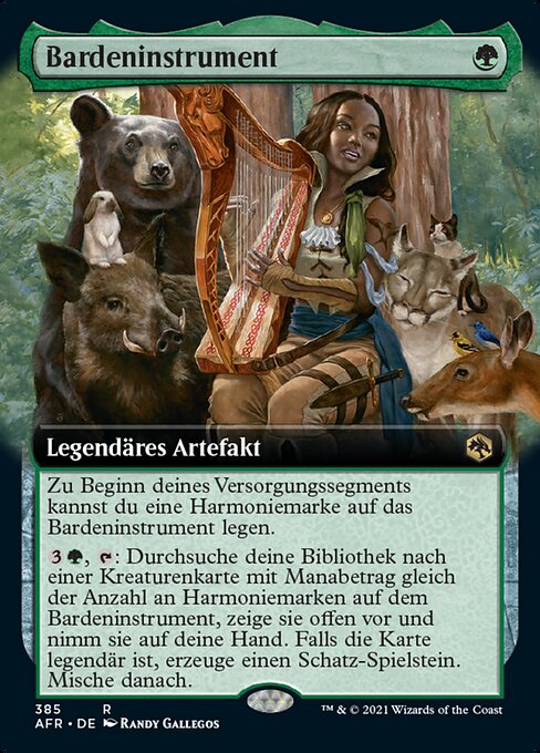 음유시인의 악기 (Instrument of the Bards) - Adventures in the Forgotten Realms (#190) - Illustrated by Randy Gallegos - Magic: The Gathering Card