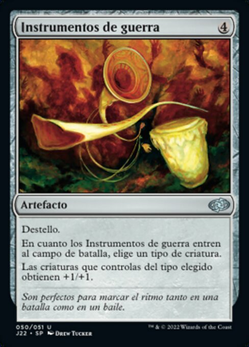 Instrumentos de guerra (Instruments of War) - Jumpstart 2022 (#50) - Illustrated by Drew Tucker - Magic: The Gathering Card