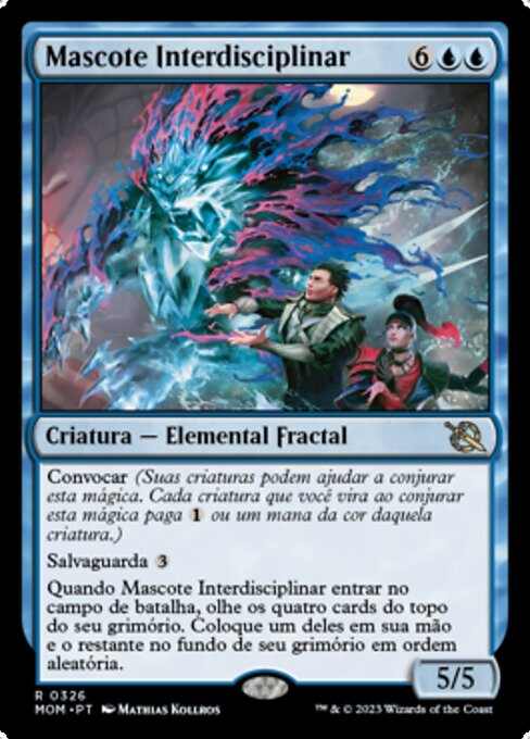 Mascote Interdisciplinar (Interdisciplinary Mascot) - March of the Machine (#326) - Illustrated by Mathias Kollros - Magic: The Gathering Card