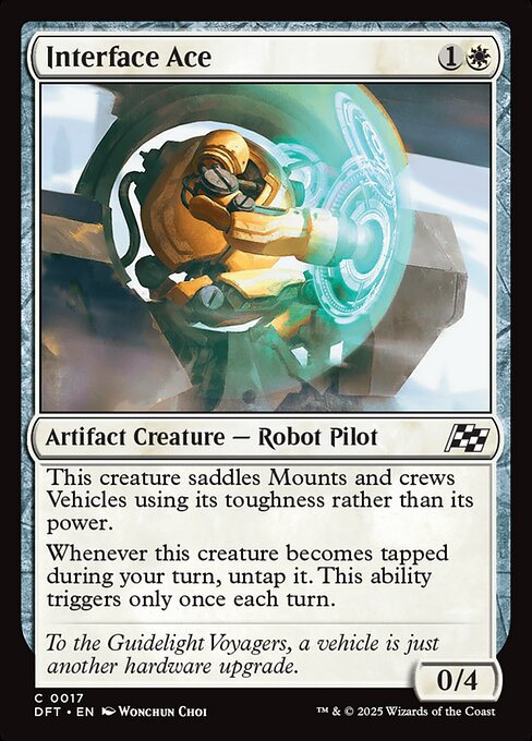 Schnittstellen-Ass (Interface Ace) - Aetherdrift (#17) - Illustrated by Wonchun Choi - Magic: The Gathering Card