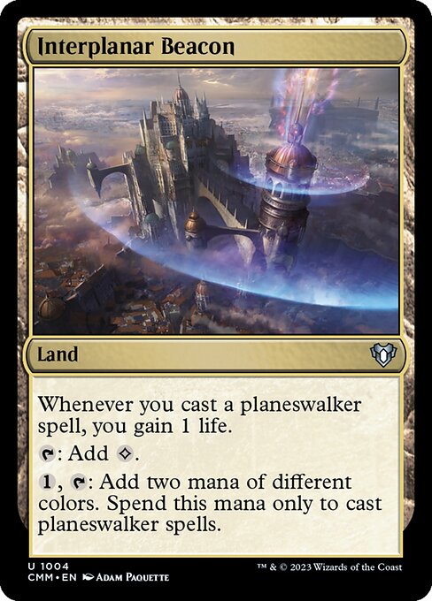 Interplanar Beacon - Commander Masters Magic card
