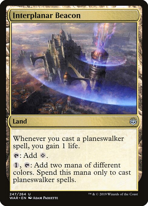 Interplanar Beacon - War of the Spark (#247) - Illustrated by Adam Paquette - Magic: The Gathering Card