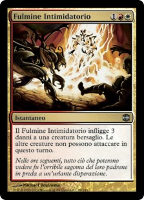 Raio da Intimidação (Intimidation Bolt) - Alara Reborn (#99) - Illustrated by Michael Bruinsma - Magic: The Gathering Card
