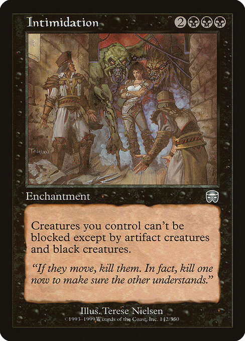 Intimidation - Mercadian Masques Magic card