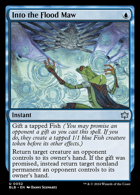 Into the Flood Maw - Bloomburrow Magic card