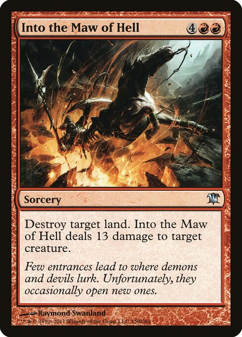 Into the Maw of Hell - Innistrad Magic card