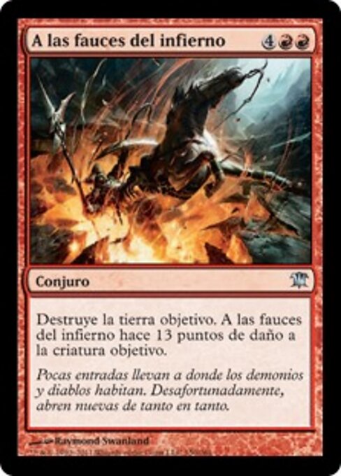 Na Boca do Inferno (Into the Maw of Hell) - Innistrad (#150) - Illustrated by Raymond Swanland - Magic: The Gathering Card