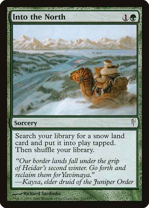 Into the North - Coldsnap Magic card