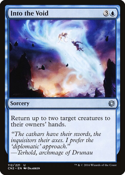 虚空への突入 (Into the Void) - Conspiracy: Take the Crown (#112) - Illustrated by Daarken - Magic: The Gathering Card