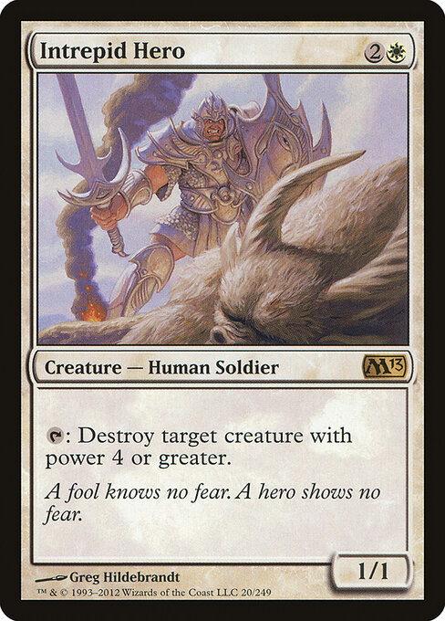 Intrepid Hero - Magic 2013 Magic card