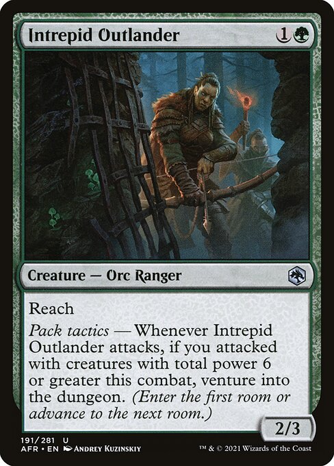 Intrepid Outlander - Adventures in the Forgotten Realms Magic card