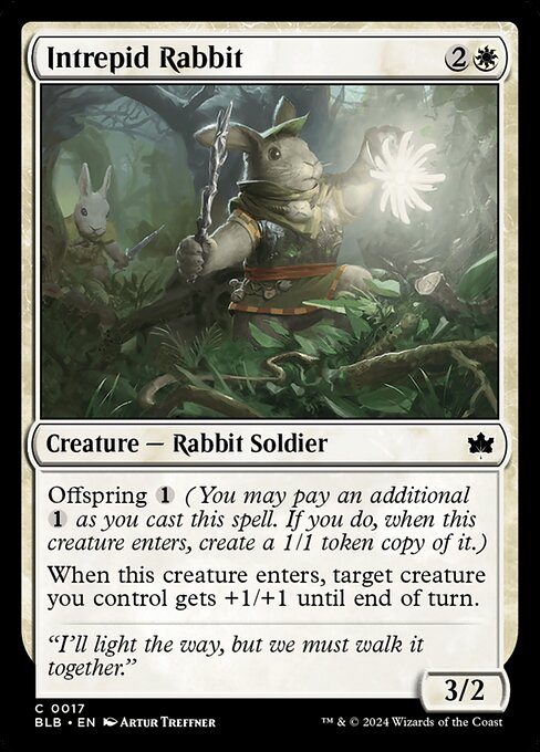 Intrepid Rabbit - Bloomburrow Magic card