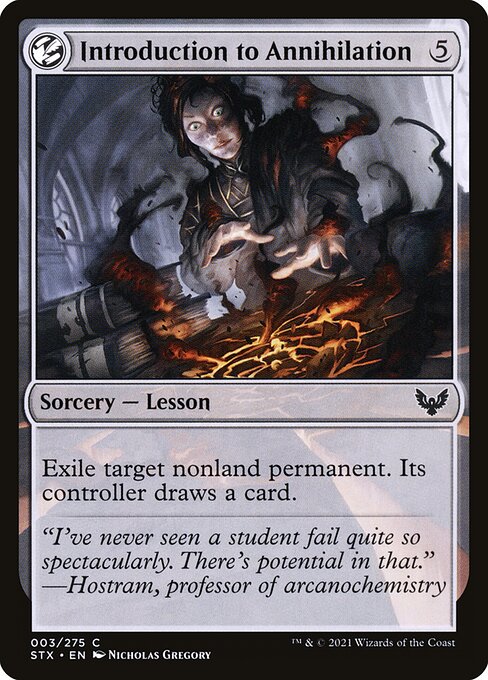 Introduction to Annihilation - Strixhaven: School of Mages Magic card