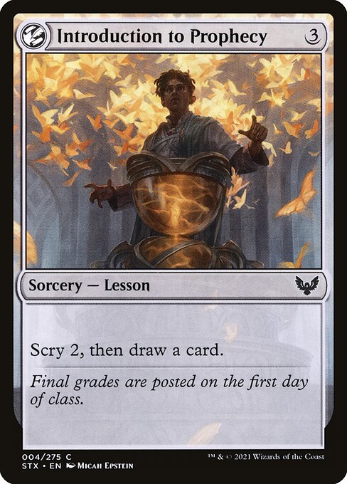 Introduction to Prophecy - Strixhaven: School of Mages Magic card