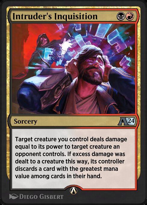 Intruder's Inquisition - Alchemy: Outlaws of Thunder Junction (#23) - Illustrated by Diego Gisbert - Magic: The Gathering Card