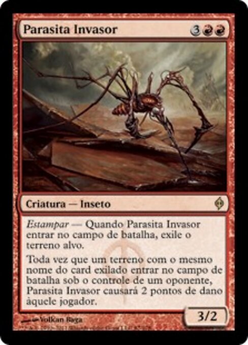 Parasita Invasor (Invader Parasite) - New Phyrexia (#87) - Illustrated by Volkan Baǵa - Magic: The Gathering Card