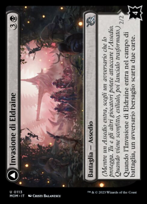 Invasion of Eldraine // Prickle Faeries - March of the Machine (#113) - Illustrated by Cristi Balanescu - Magic: The Gathering Card