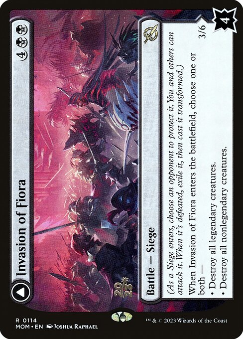 Invasion of Fiora // Marchesa, Resolute Monarch - March of the Machine Promos (#114s) - Illustrated by Joshua Raphael - Magic: The Gathering Card