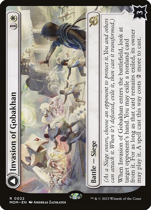 Invasion of Gobakhan // Lightshield Array - March of the Machine (#22) - Illustrated by Andreas Zafiratos - Magic: The Gathering Card