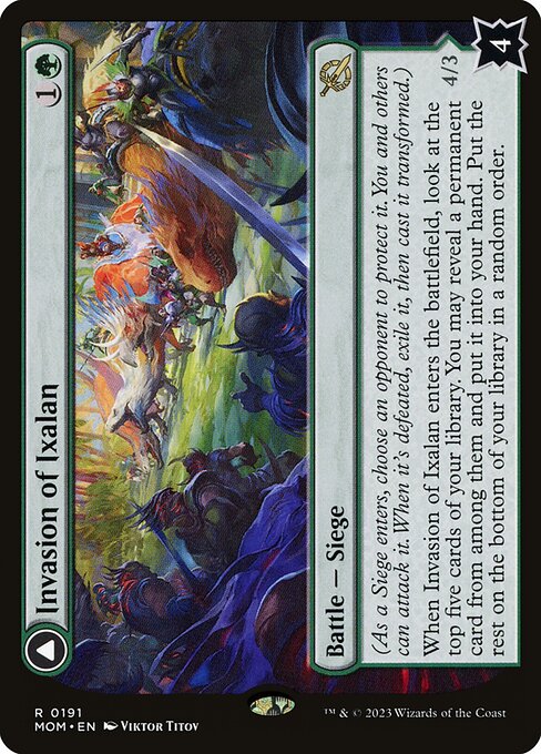 Invasion of Ixalan // Belligerent Regisaur - March of the Machine (#191) - Illustrated by Viktor Titov - Magic: The Gathering Card