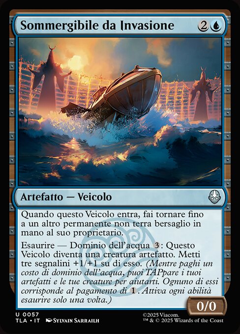 Sommergibile da Invasione (Invasion Submersible) - Avatar: The Last Airbender (#57) - Illustrated by Sylvain Sarrailh - Magic: The Gathering Card