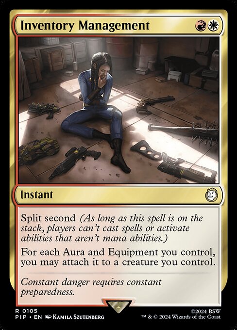 Inventory Management - Fallout Magic card