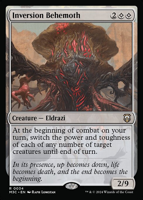 Inversion Behemoth - Modern Horizons 3 Commander Magic card