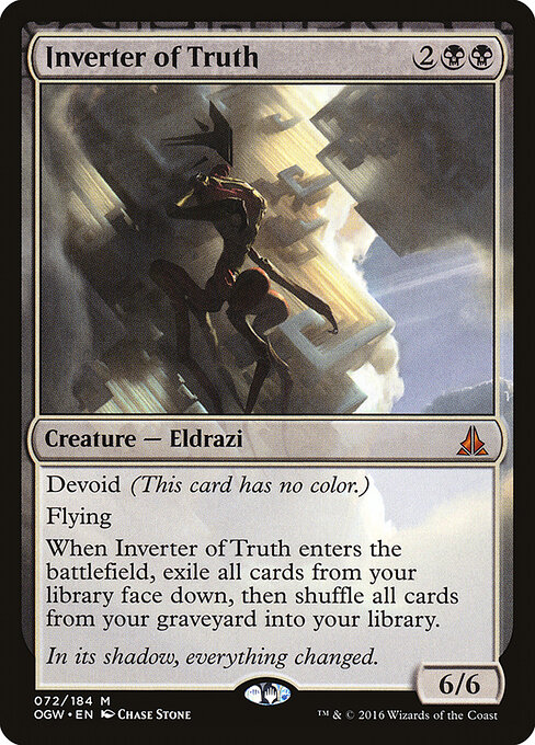 Inverter of Truth - Oath of the Gatewatch (#72) - Illustrated by Chase Stone - Magic: The Gathering Card
