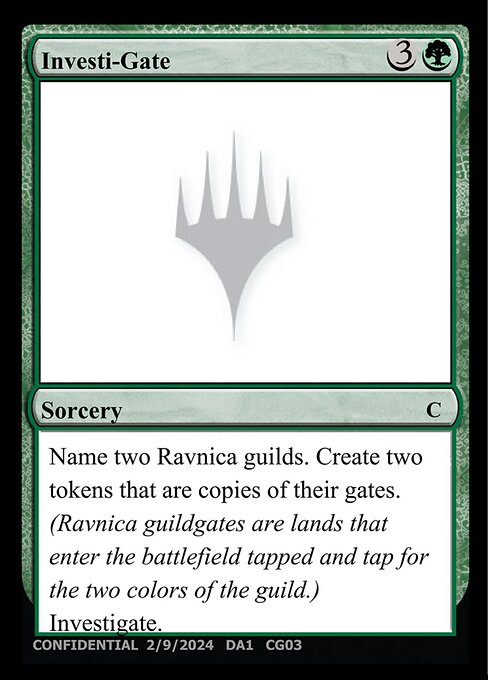 Investi-Gate - Unknown Event (#CG03c) - Magic: The Gathering Card