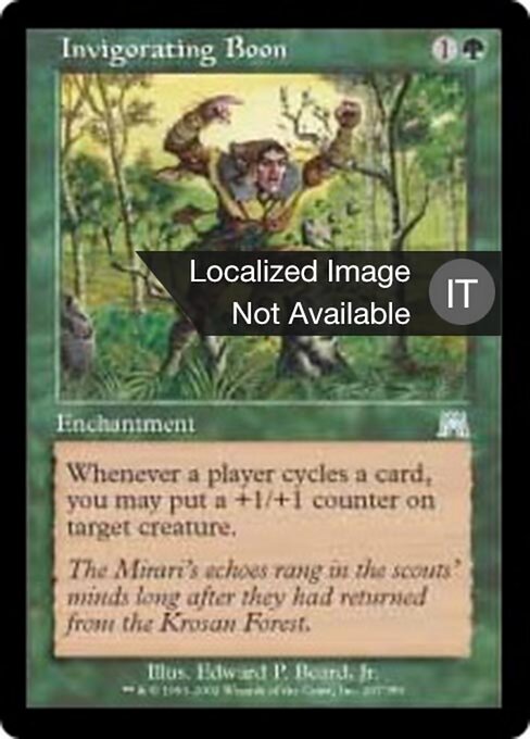 Invigorating Boon - Onslaught (#267) - Illustrated by Edward P. Beard, Jr. - Magic: The Gathering Card