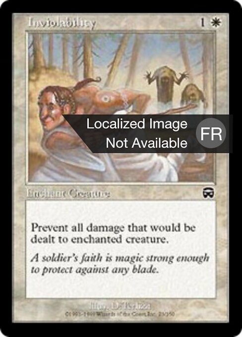 Inviolabilité (Inviolability) - Mercadian Masques (#23) - Illustrated by DiTerlizzi - Magic: The Gathering Card