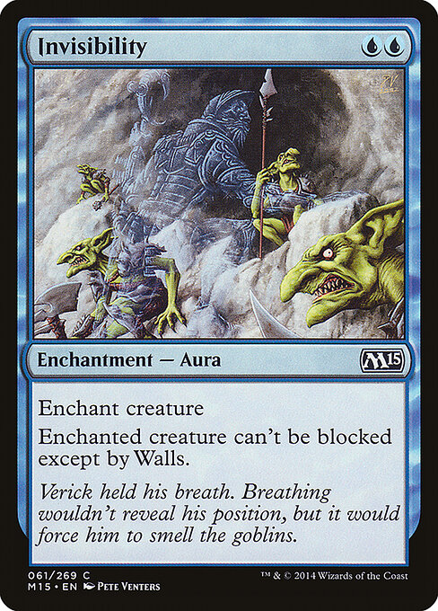 Invisibility - Magic 2015 Magic card