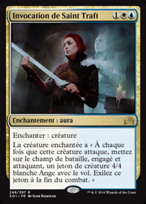 Anrufung von Sankt Traft (Invocation of Saint Traft) - Shadows over Innistrad (#246) - Illustrated by Igor Kieryluk - Magic: The Gathering Card