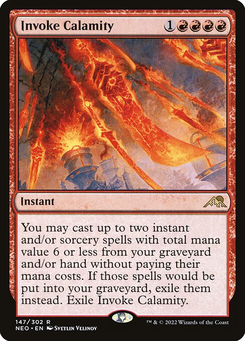Invoke Calamity - Kamigawa: Neon Dynasty Magic card