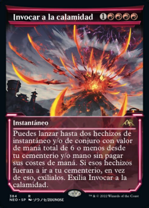 Anrufung der Verheerung (Invoke Calamity) - Kamigawa: Neon Dynasty (#384) - Illustrated by ZOUNOSE - Magic: The Gathering Card