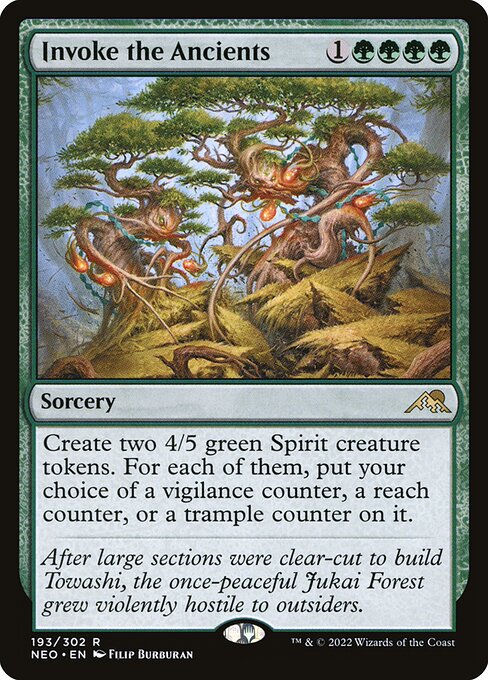 Invoke the Ancients - Kamigawa: Neon Dynasty Magic card