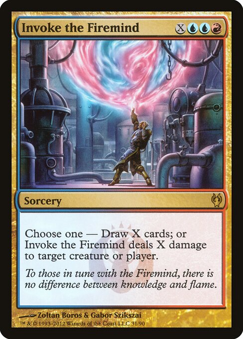 Invoke the Firemind - Duel Decks: Izzet vs. Golgari Magic card
