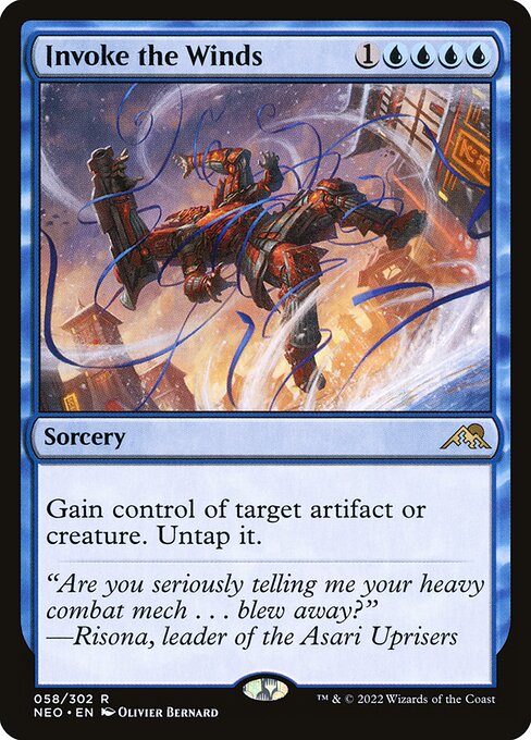 Invoke the Winds - Kamigawa: Neon Dynasty Magic card