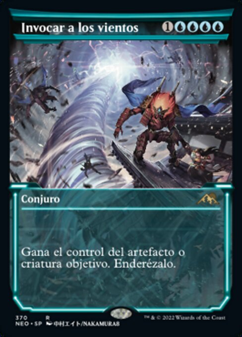 召现狂风 (Invoke the Winds) - Kamigawa: Neon Dynasty (#444) - Illustrated by Olivier Bernard - Magic: The Gathering Card