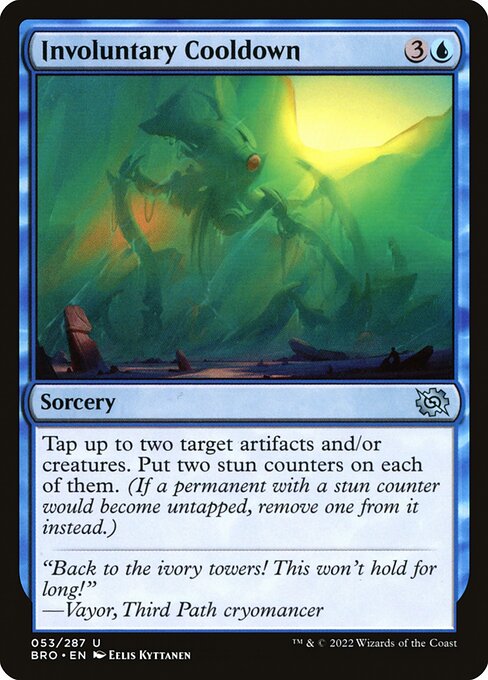 Involuntary Cooldown - The Brothers' War Magic card
